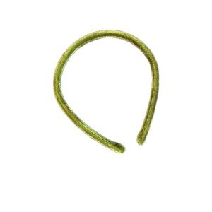 Green velvet thin headband